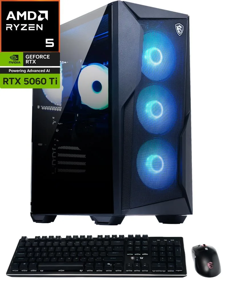 MSI MSI Codex Z2 B8NVM-800US Gaming PC Ryzen 5 8400F RTX 5060 Ti 8GB 16GB DDR5 1TB NVMe — product photo