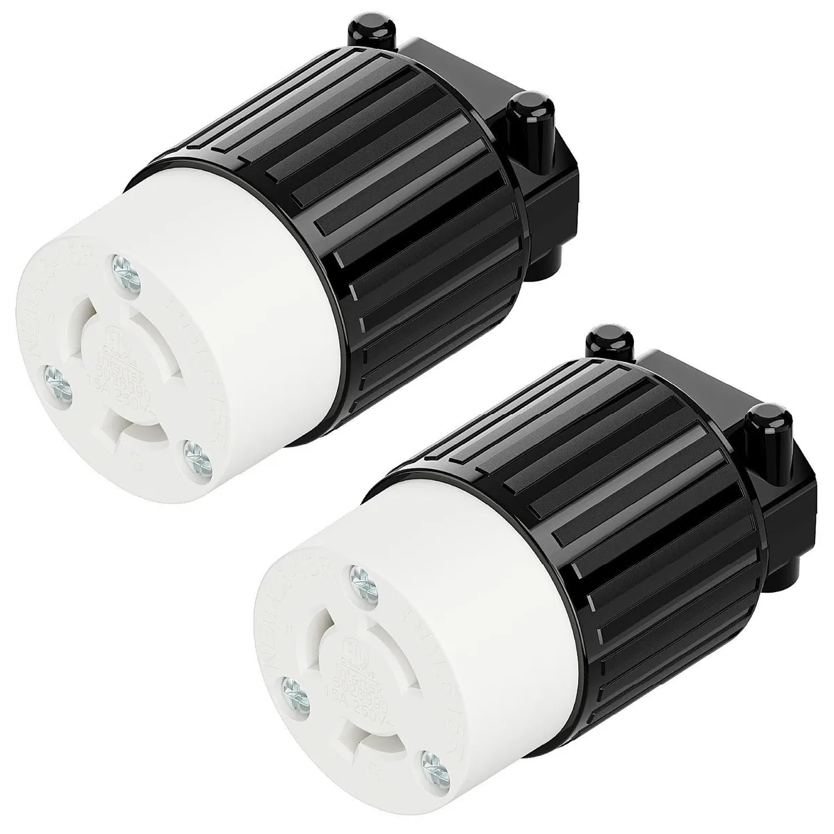 LORDWORLD LORDWORLD NEMA L6-15R Twist Lock Receptacle 2-Pack 15A 250V — product photo