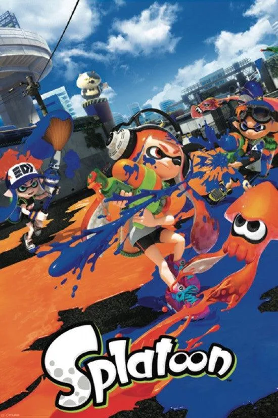 Splatoon poster print 22 by 34 inches on heavy paper