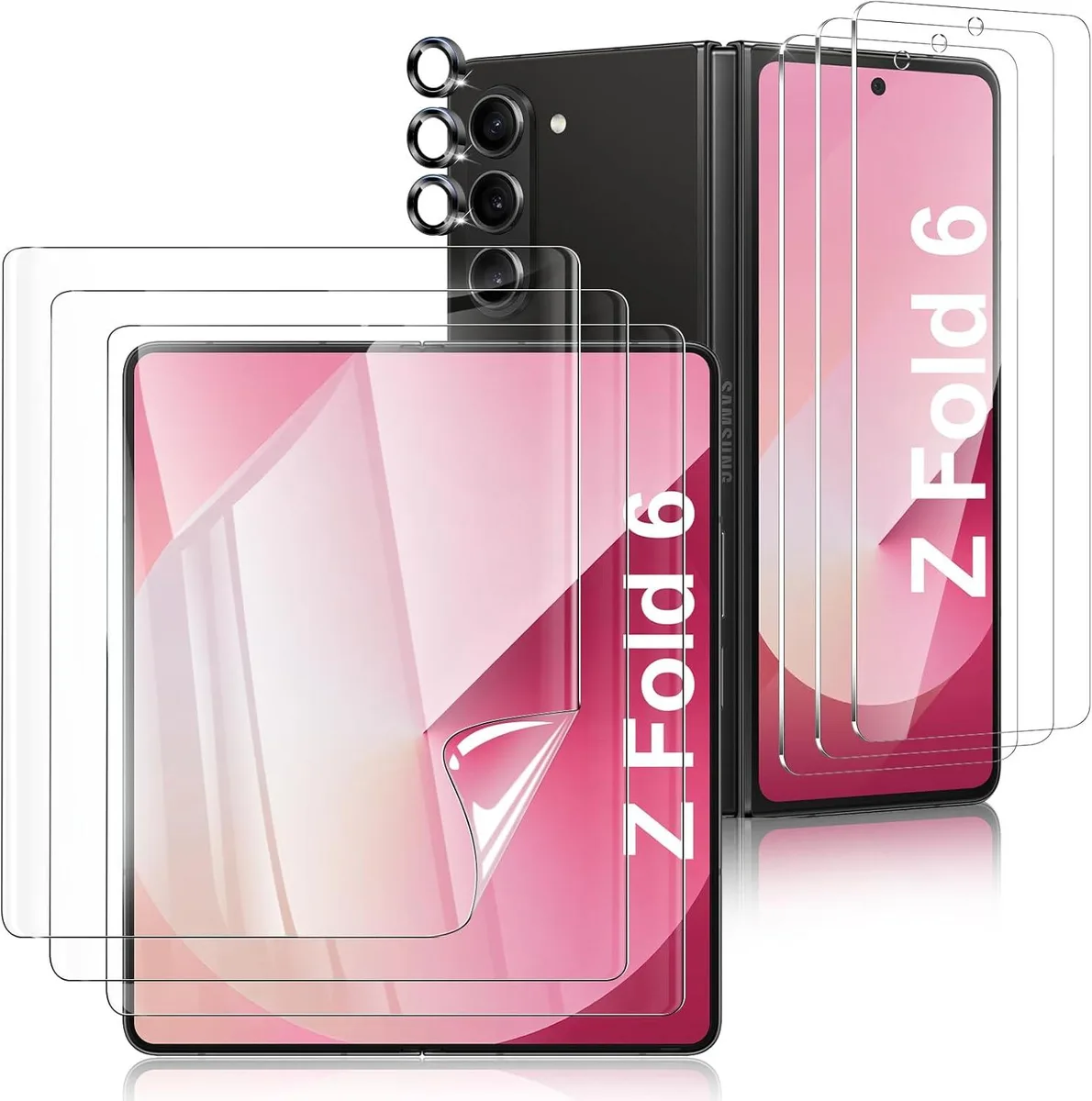 BONAEVER BONAEVER 3+3+3 Pack Screen Protector Set for Samsung Galaxy Z Fold 6 — product photo