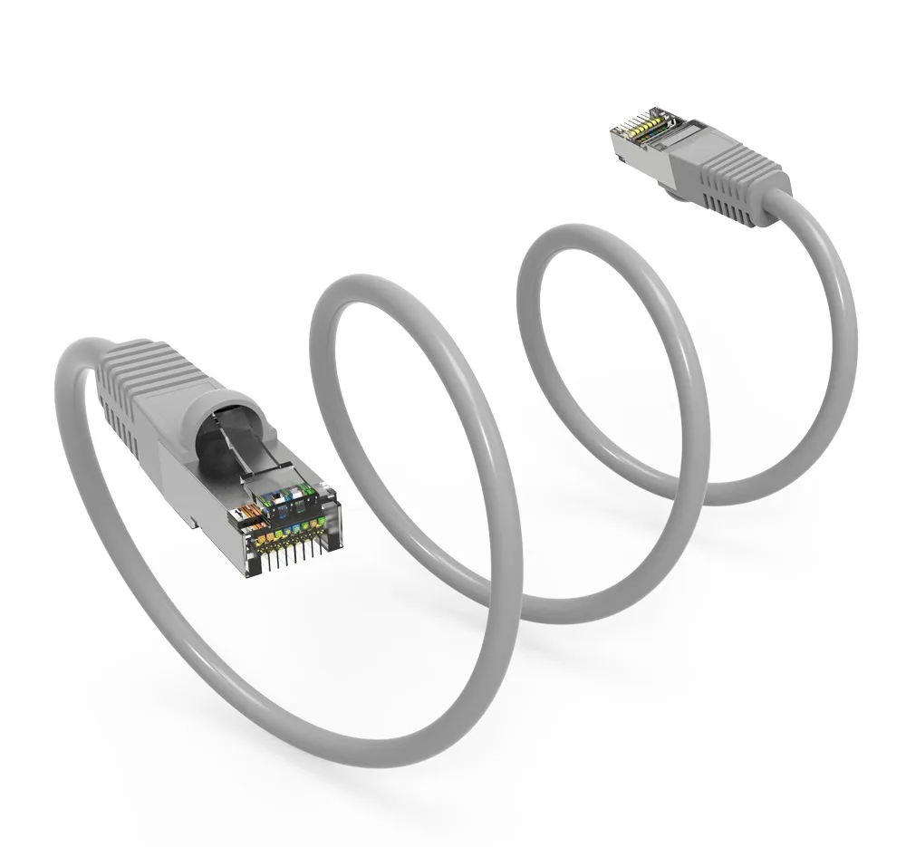 Nippon Labs Nippon Labs 60CAT7-100GY Cat7 SSTP network ethernet cable 100 ft gray — product photo