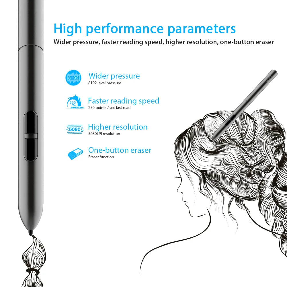 VEIKK VEIKK P001 Battery-Free Pen for S640 A30 Tablets — product photo