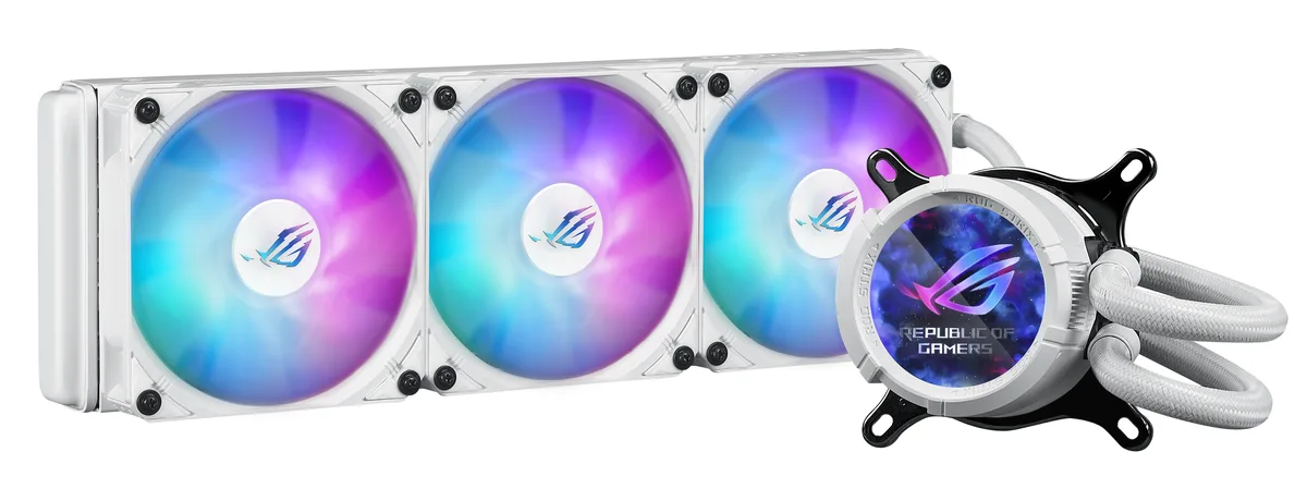 ASUS ASUS ROG STRIX LC III 360 ARGB LCD White Edition liquid cooler — product photo