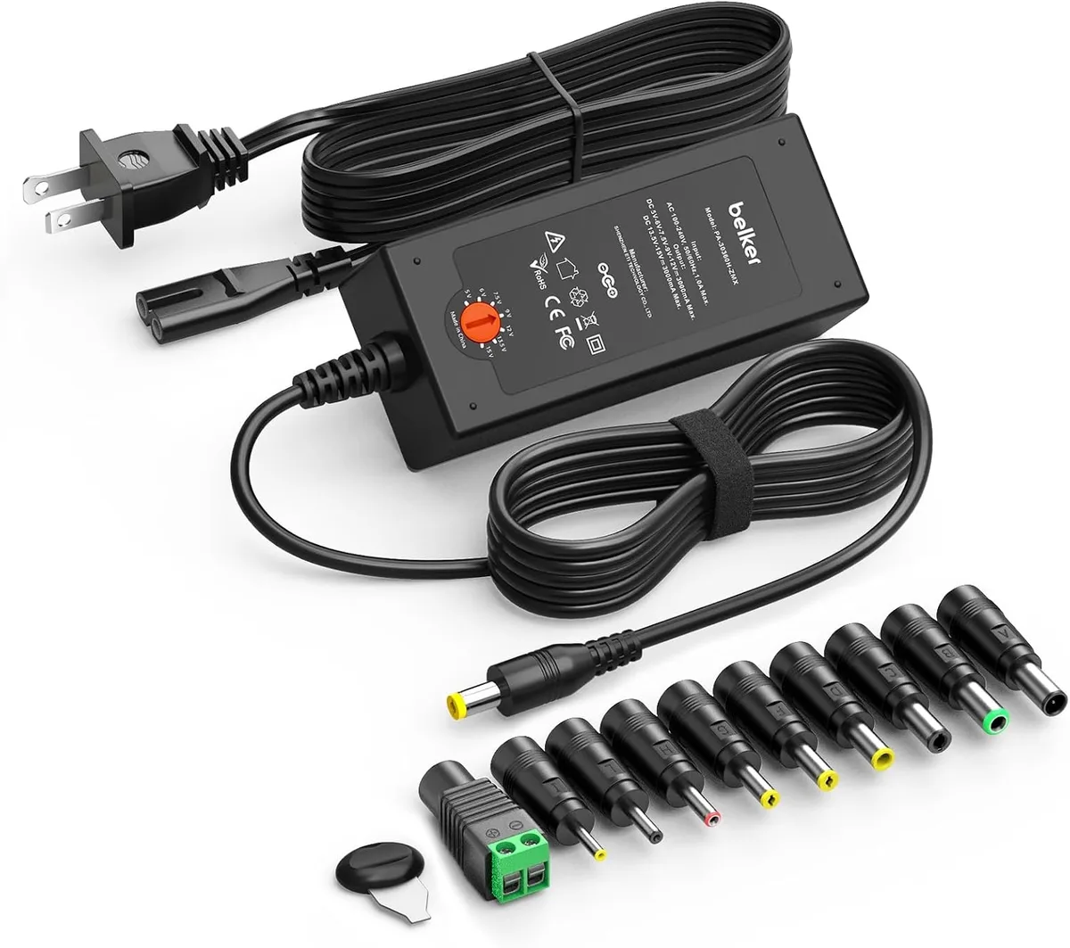 BASEUS BASEUS 45W Universal AC Adapter 5V 6V 7.5V 9V 12V 13.5V 15V 3A — product photo