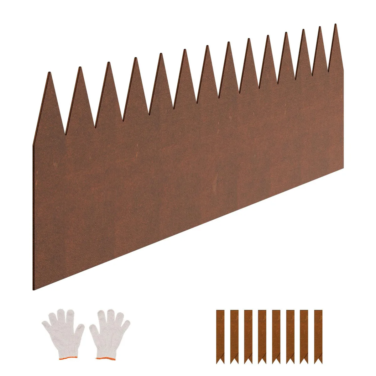 VEVOR VEVOR Steel Landscape Edging 6 Pack 40 x 8 in Pre-Rust — product photo