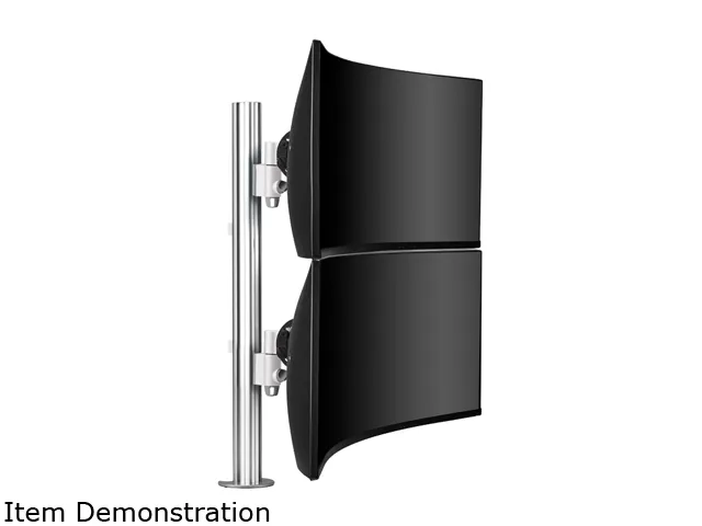 Atdec Atdec AWMS-2-LTH75-H-S post-mounted dual monitor stand — product photo