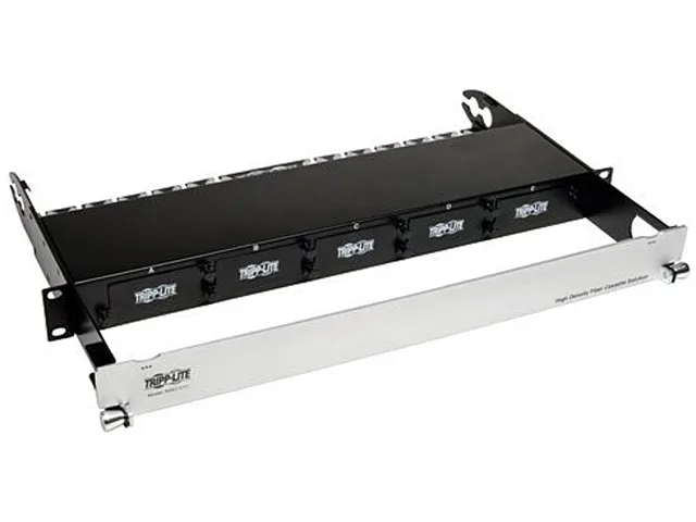 Tripp Lite Tripp Lite N482-01U 1U rackmount fiber enclosure panel 5 cassette wired accessory — product photo