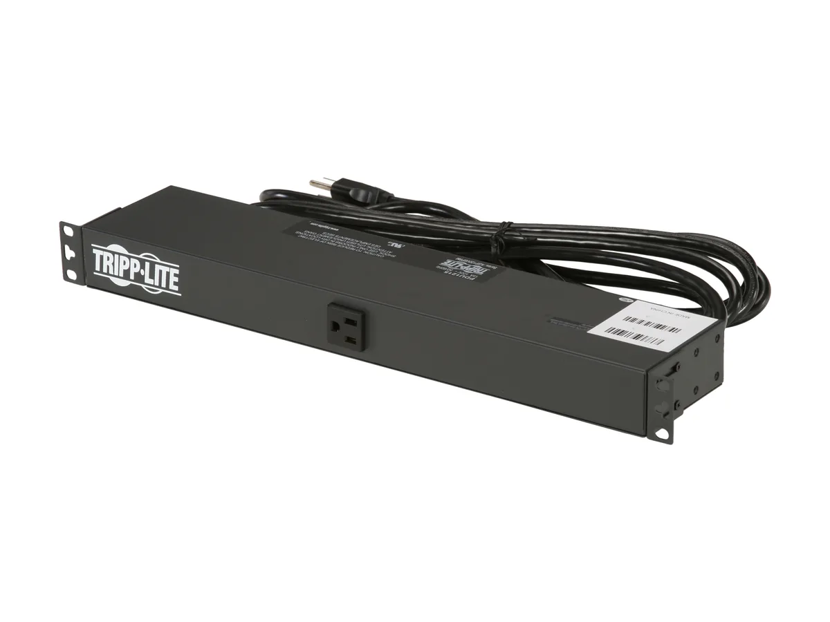 Tripp Lite Tripp Lite PDU1215 1U Basic PDU 15A 13×5-15R 120V 15ft Cord — product photo