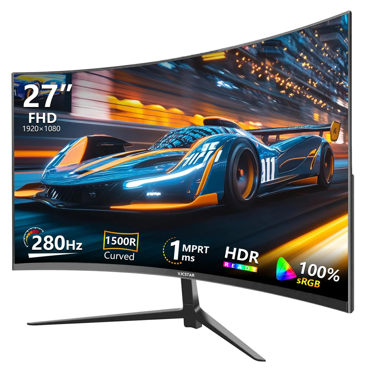 VJCSTAR VJCSTAR 27" Curved Gaming Monitor 280Hz 1ms FHD — product photo