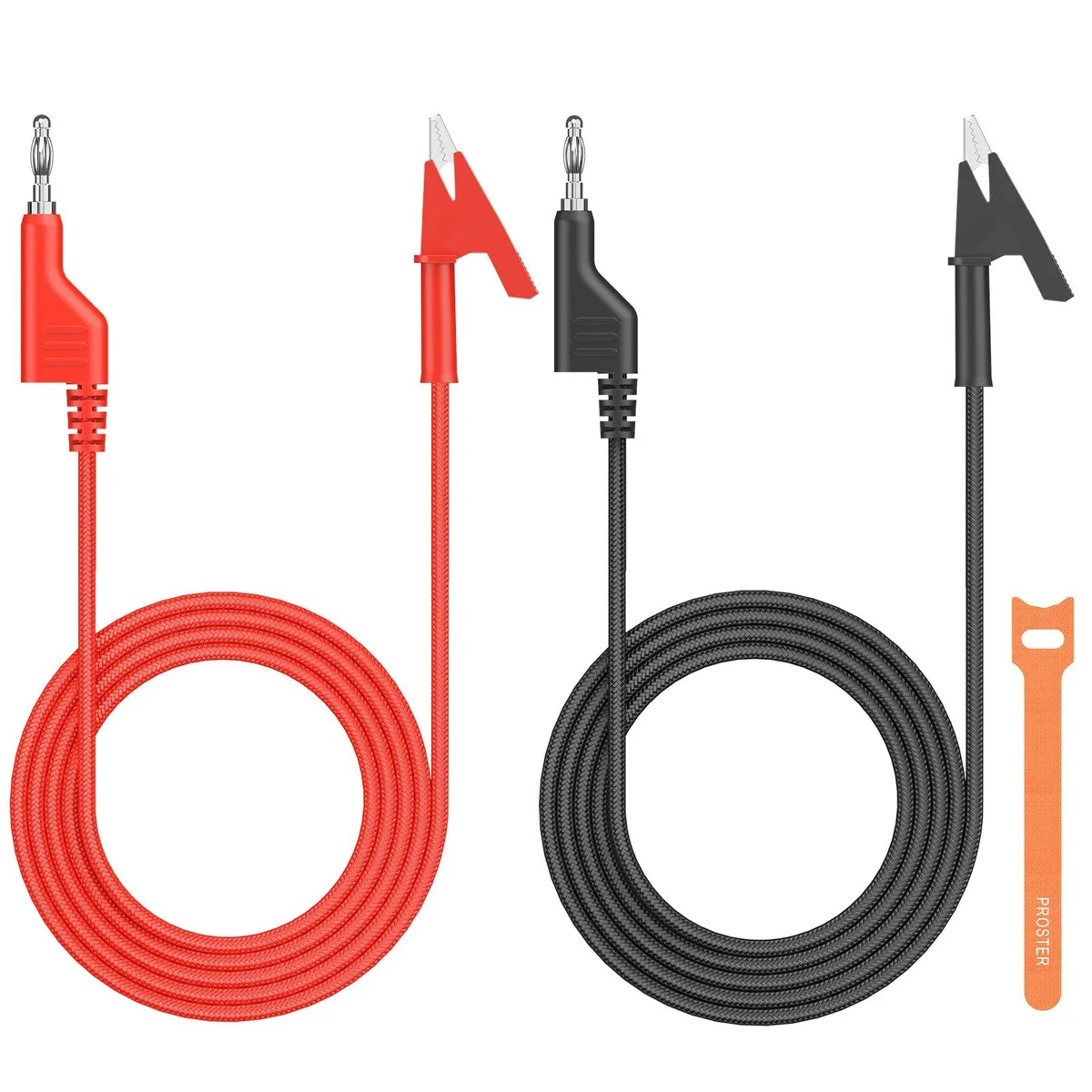 KEHIPI KEHIPI PST294 Stackable Banana Plug to Alligator Clip 1m 15A electrician tool — product photo