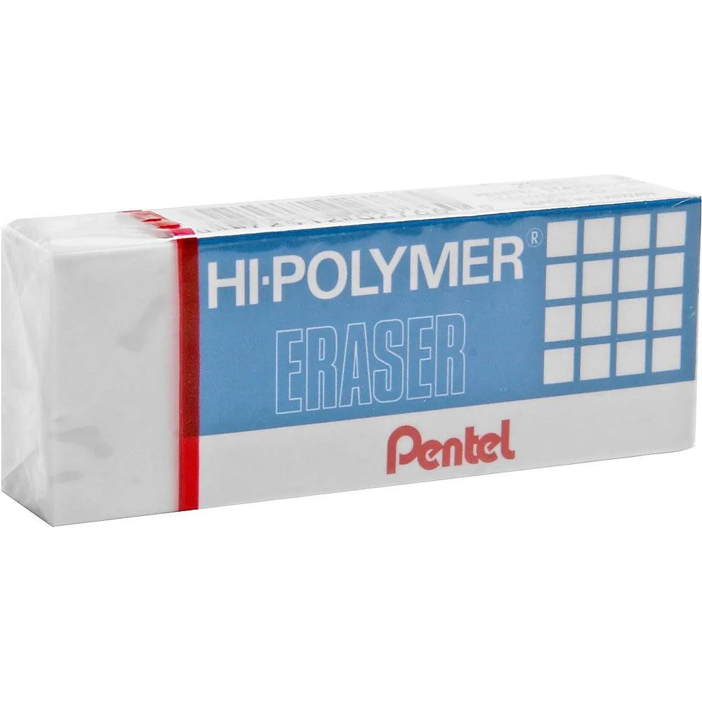 Pentel of America, Ltd. Pentel of America, Ltd. ZEH10 Large White Polymer Eraser — product photo