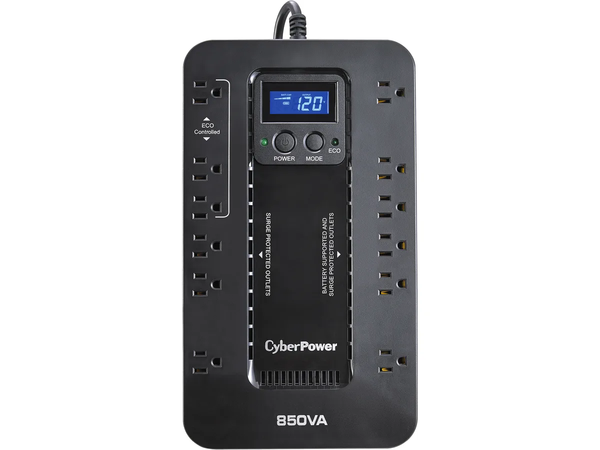 CyberPower CyberPower EC850LCD 850VA 510W 120V 12 Outlet UPS — product photo