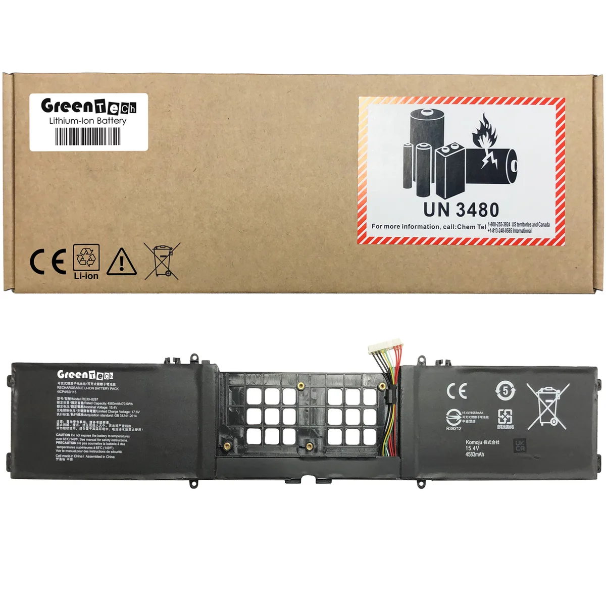 NShi NShi RC30-0287 laptop battery 15.4V 70.5WHR for Razer Blade Pro 17 2019 2020 2021 — product photo