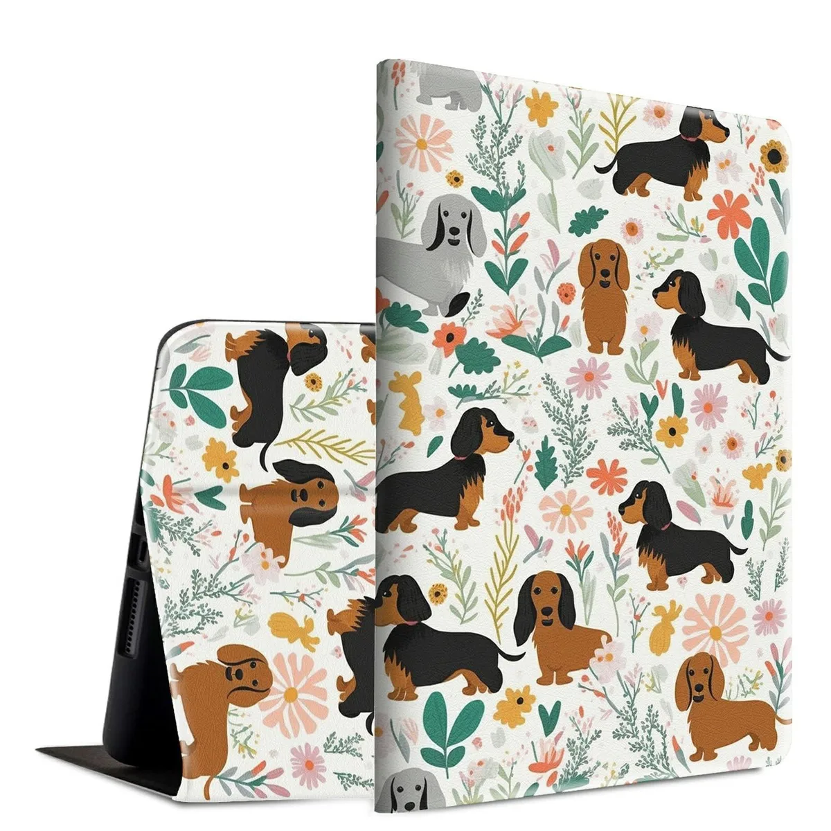 BESIGN BESIGN 2 in 1 accessory for Kindle Paperwhite 12th &amp; Colorsoft Signature 2024 Dog Flower — product photo