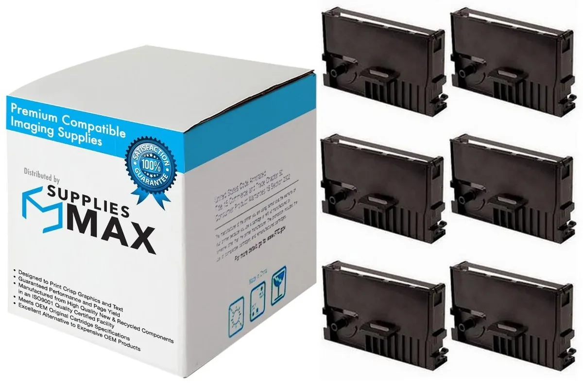SuppliesMax SuppliesMax ERC-41P Purple Printer Ribbon 6-Pack — product photo