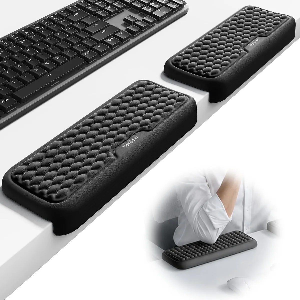 Vaydeer STR#011 L-Shaped Elbow Rest Pad 2Pcs 11.8 x 4.33 in — product photo
