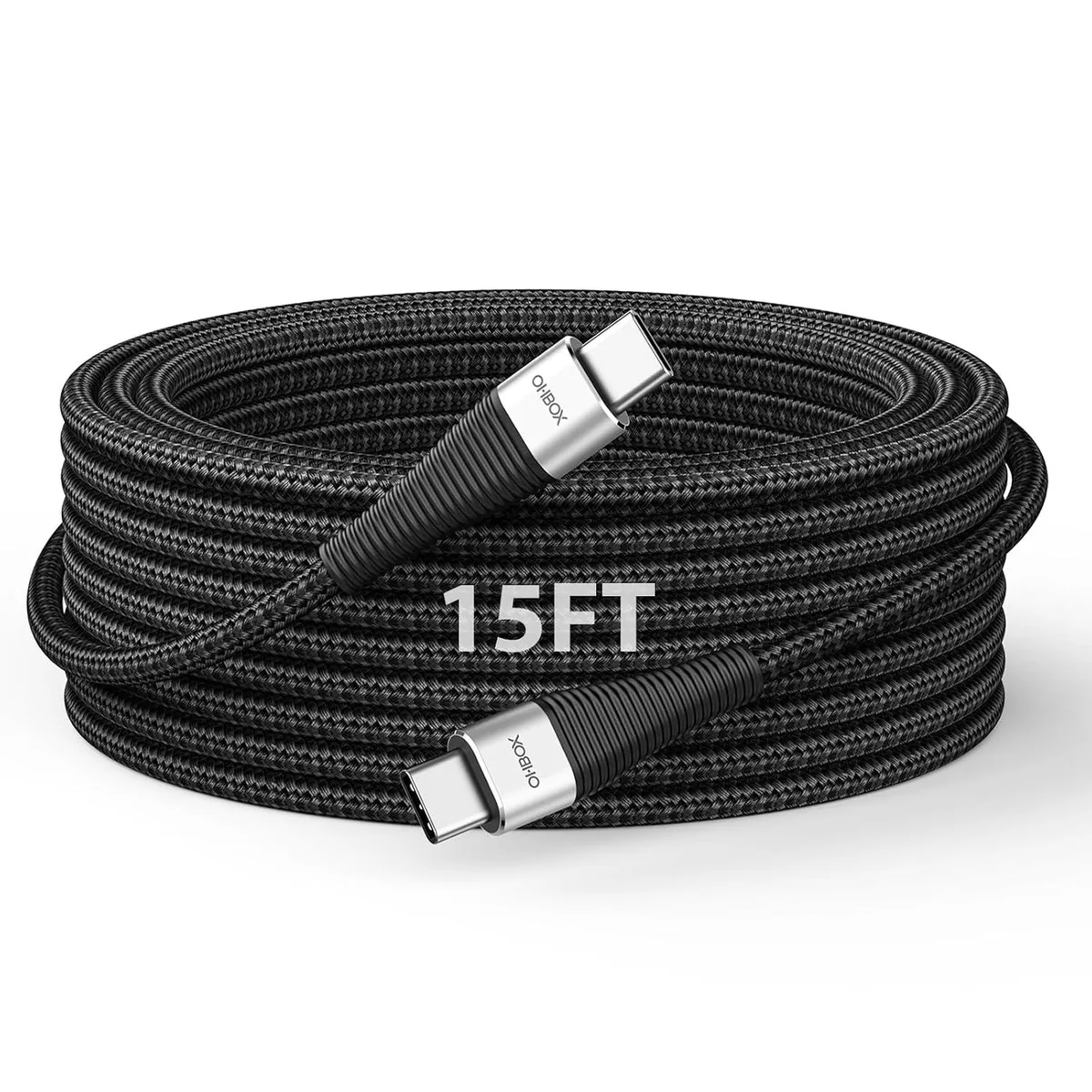 MCHOSE MCHOSE USB-C to USB-C Braided Cable 15 ft 100W PD 3.0/4.0 480 Mbps — product photo