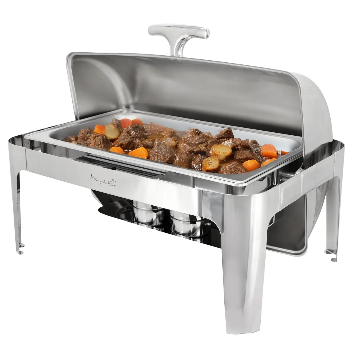 MegaChef MegaChef 510122003M 9.5 Quart Oblong Roll Top Warming Tray — product photo