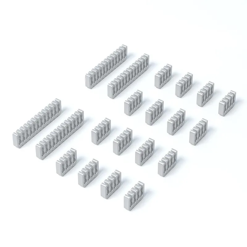 Qinghai Electronics Qinghai Electronics 20-Piece Cable Comb Set — 16×8-pin, 4×24-pin, Silver — product photo
