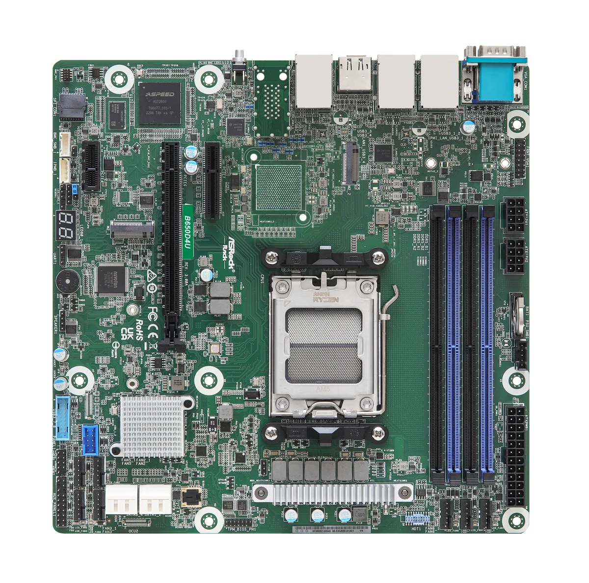 ASRock Rack ASRock Rack B650D4U server motherboard AM5 DDR5 — product photo