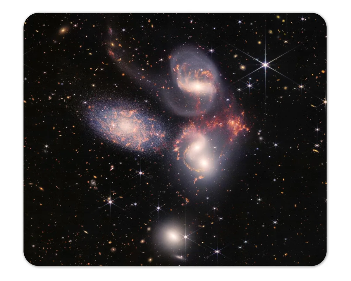 Future of Flight Future of Flight Webb Space Telescope Stephans Quintet Mousepad 7.75" x 9.25 — product photo
