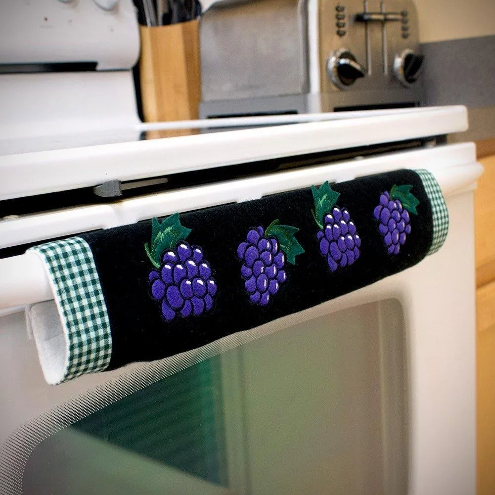 Xspot products Xspot products Oven Door Handle Cover Grape Design 15.75 in — product photo