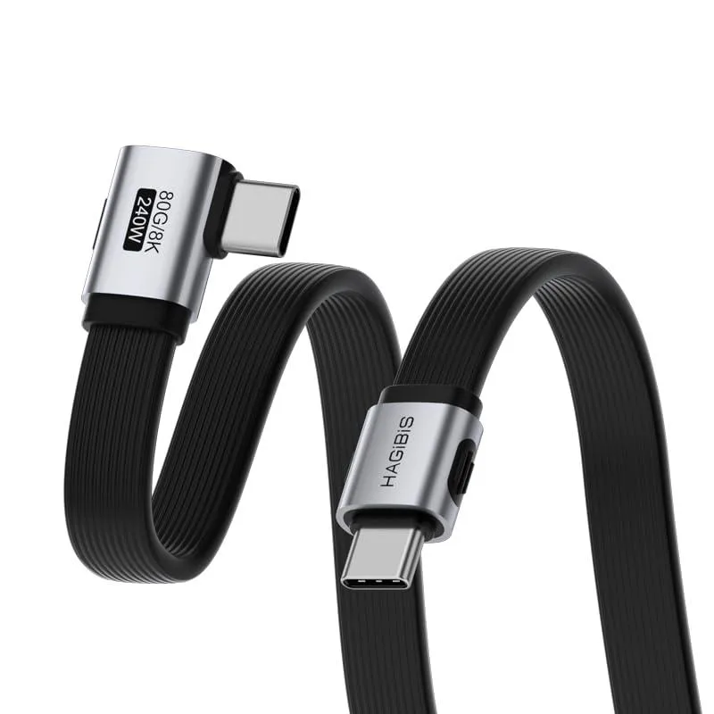 Fervit Fervit USB4 cable 80Gbps 240W 8K 1.6ft side 90 degree — product photo