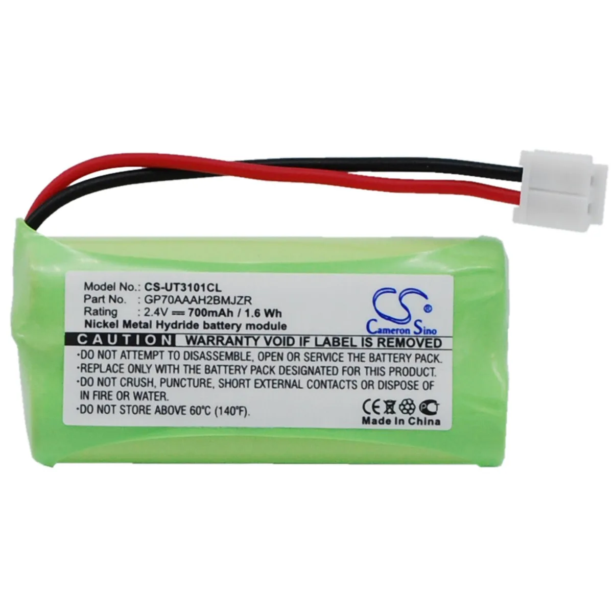 Cameron &amp; Co Cameron &amp; Co DS-CS-UT3101CL Ni-MH 0.7 Ah green telephone accessory — product photo