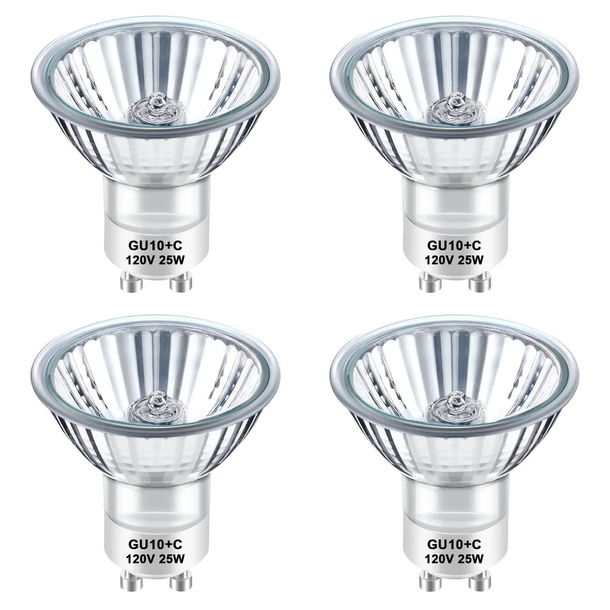 KEHIPI KEHIPI GU10 25W 2700K MR16 Halogen Bulb 4 Pack — product photo