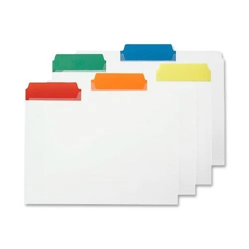 Smead Smead 10530 File Folder Letter .33in Poly Color Tabs Asst 25/Box accessory — product photo