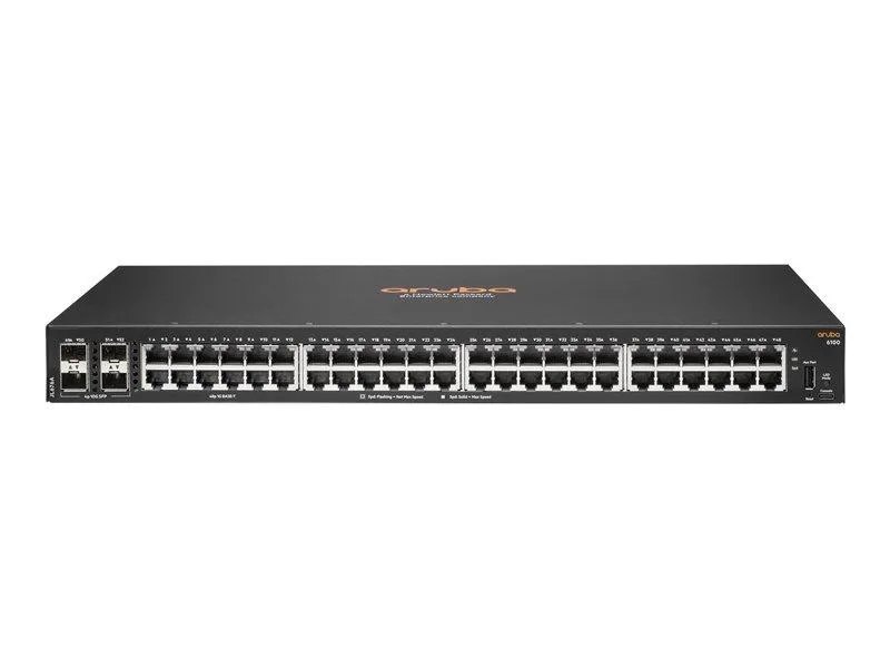 HPE HPE Aruba 6100 48G 4SFP+ Switch JL676A#ACC side to side airflow — product photo