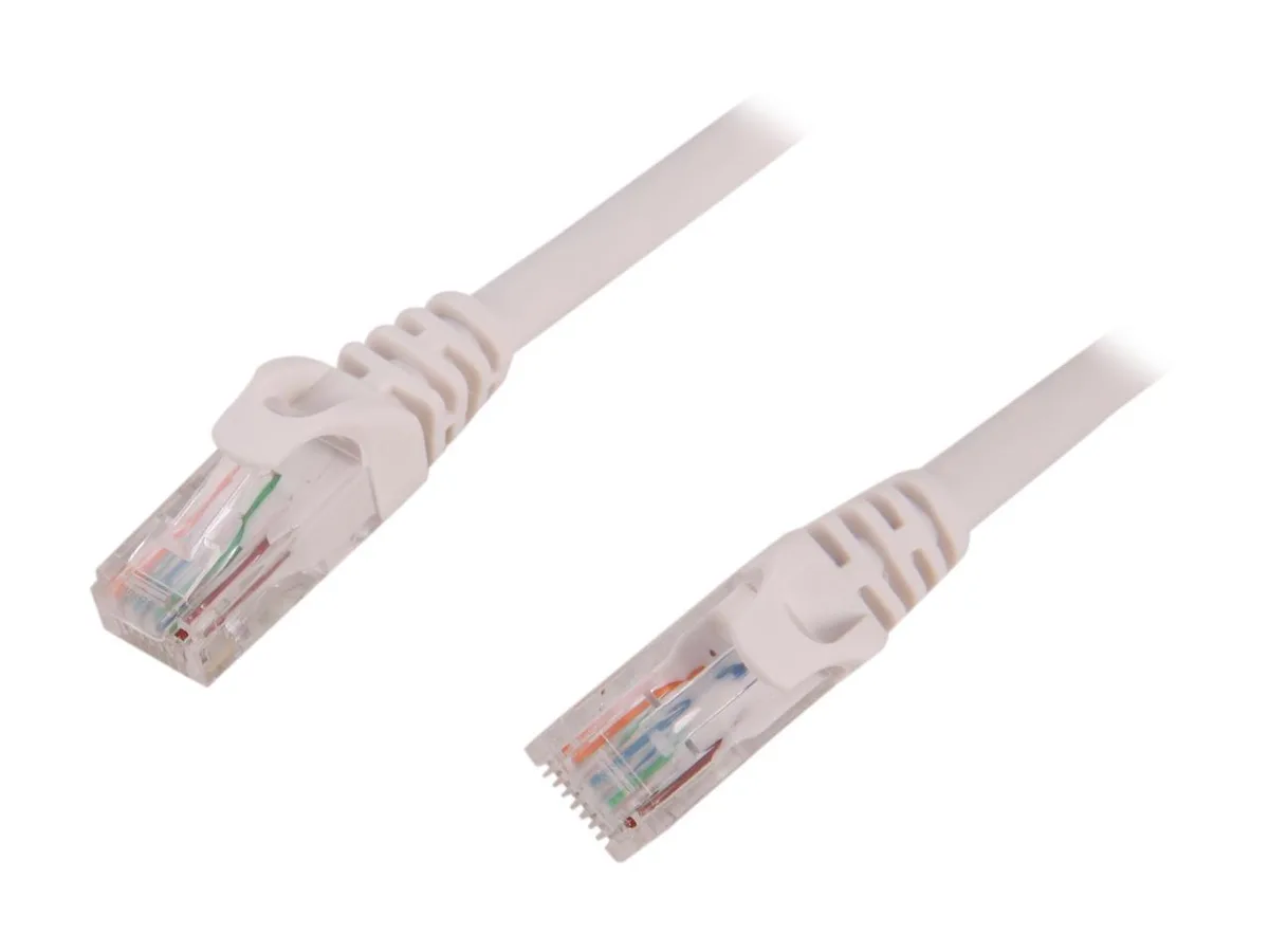 sakose sakose C6EB-3W Cat 6 network ethernet cable 3 ft white 2-pack 550 MHz — product photo
