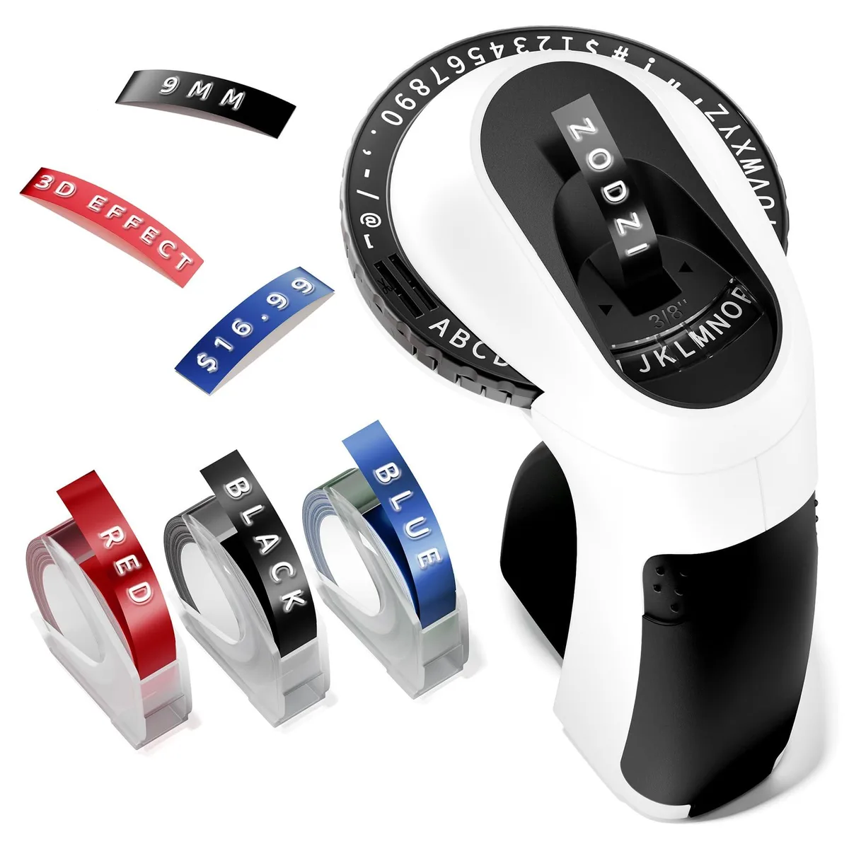  Zodzi E975 Embossing Label Maker Printmaking 48 Characters 9mm Tape — product photo