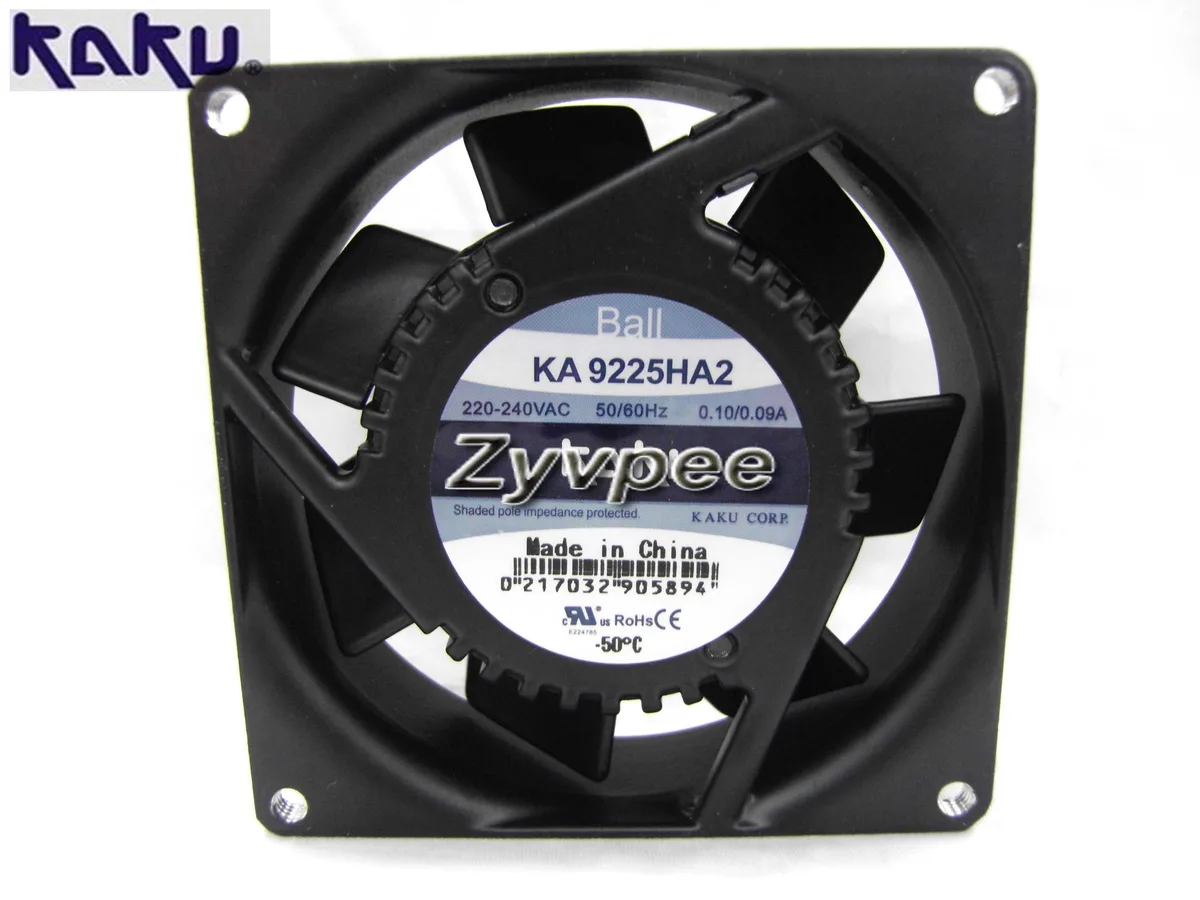 Zyvpee Zyvpee KA9225HA2 92mm AC Axial Case Fan 230V — product photo