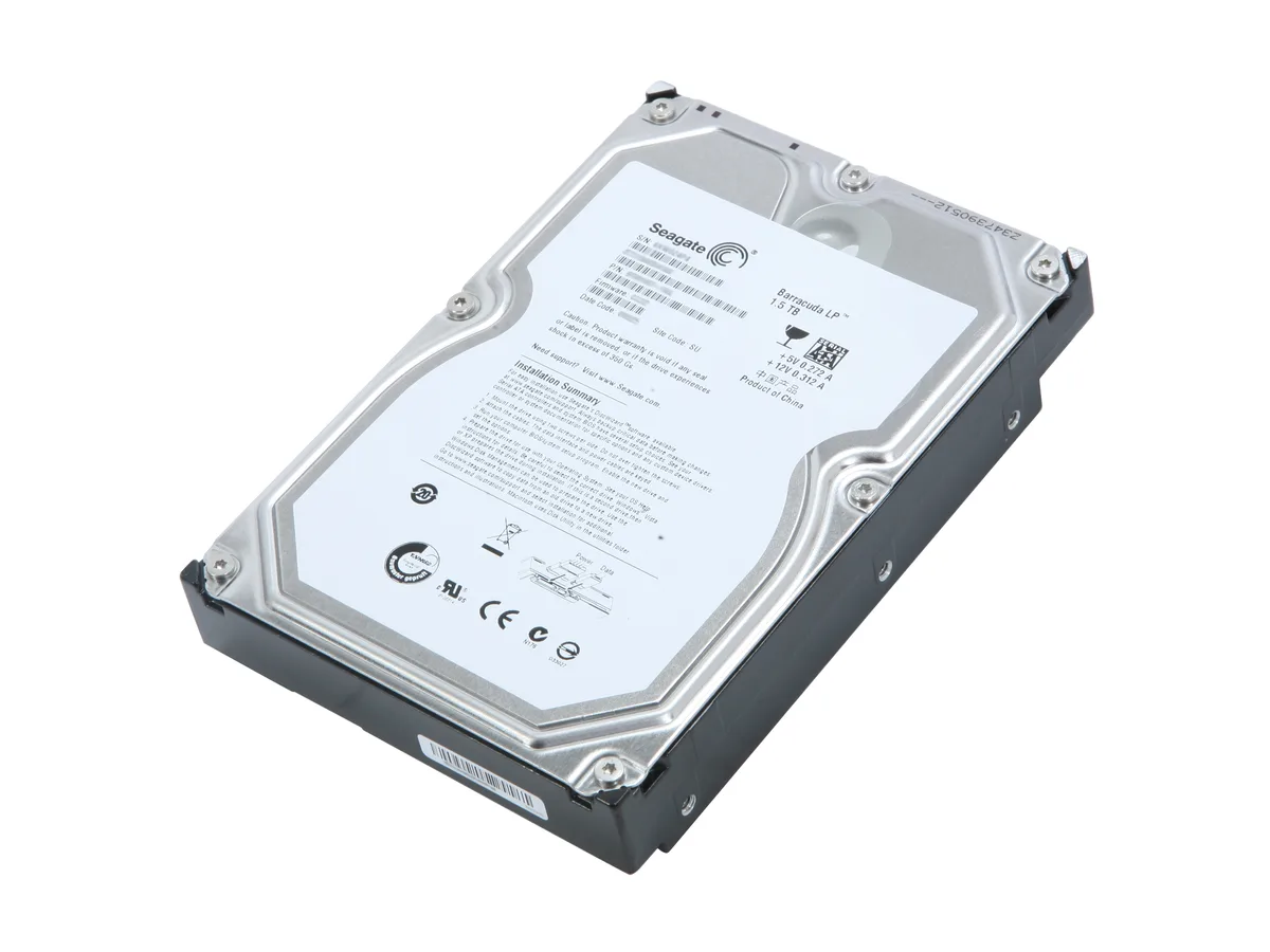 Seagate Seagate ST31500541AS 1.5TB 5900 RPM 32MB SATA 3.0Gb/s 3.5" internal hard drive — product photo