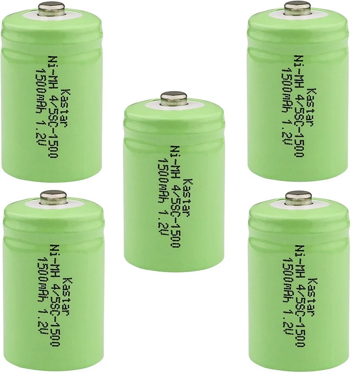 TAURKENAM TAURKENAM 5-pack Ni-MH 1.2V 1500mAh shaver batteries — product photo