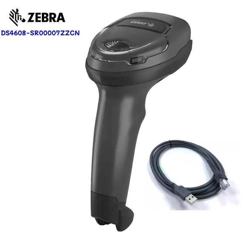 Handheld corded 2D barcode scanner with USB cable kit