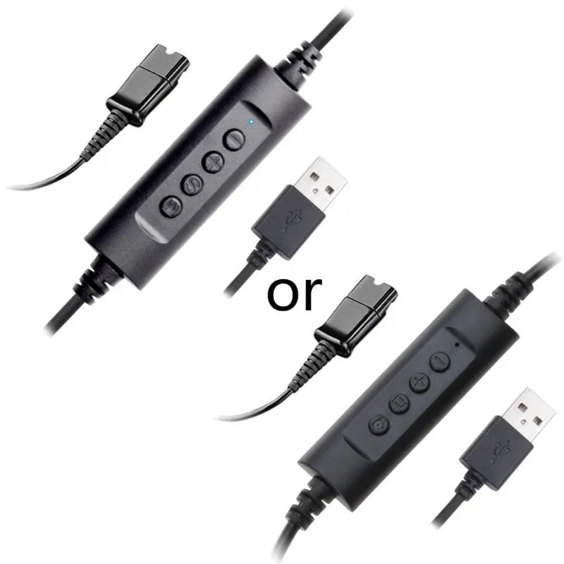 WMtec WMtec Headset Quick Disconnect to USB Cable with Volume Adjuster Mute — product photo