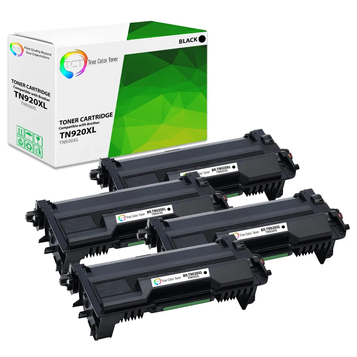 TCT TCT TN920XL toner cartridge 4 pack black high yield 6000 pages — product photo