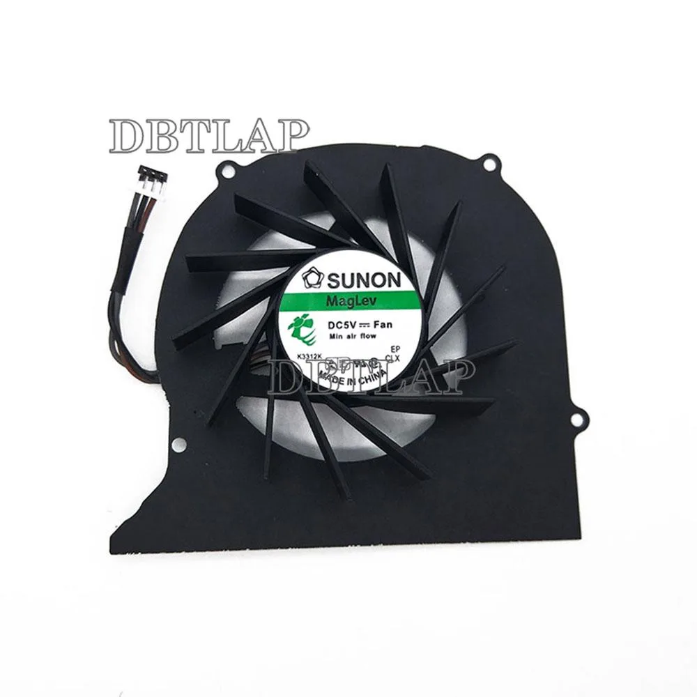Small black laptop CPU cooling fan with wire connector