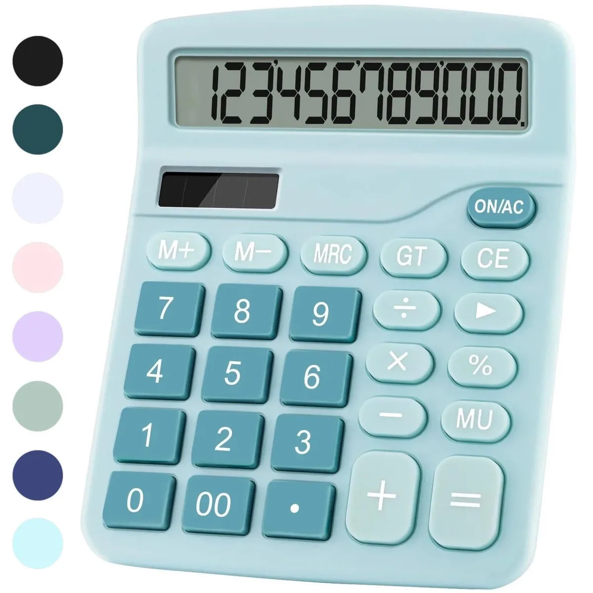  Learning Resources 837-BLUE 12-digit dual-power calculator Blue — product photo