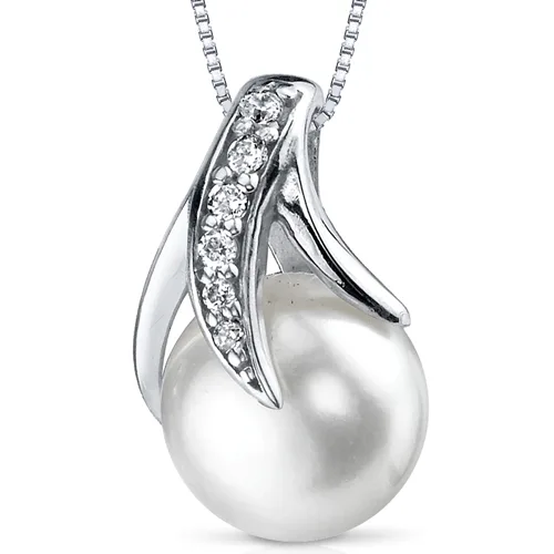 Oravo Oravo 8.0mm Freshwater White Pearl Pendant Sterling Silver 18in — product photo