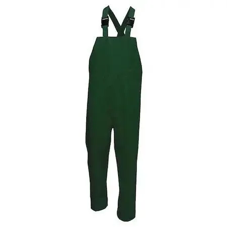 Viking Viking 2910 Rain Bib Pants, Polyester, 33 1/2 in Inseam, Elastic, 3XL, Green — product photo
