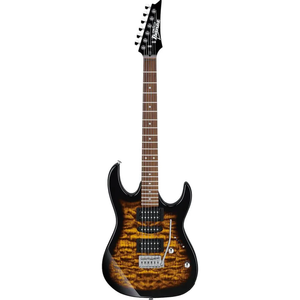 Ibanez GRX70QASB Gio electric guitar in sunburst finish