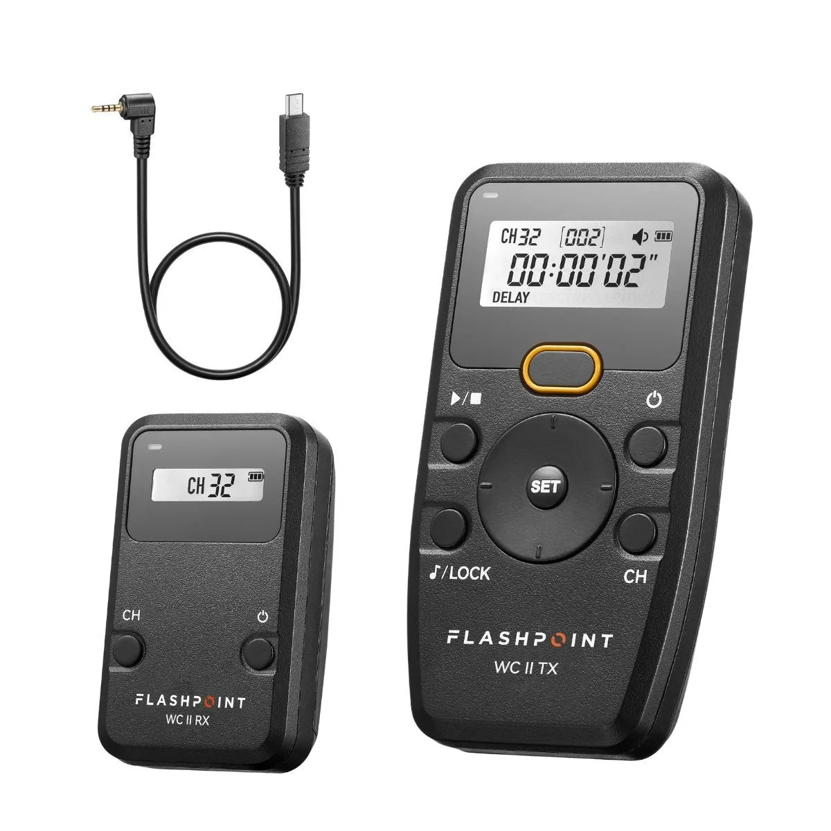 Flashpoint Brand Flashpoint Wave Commander II Wireless Remote Kit Sony Multi-Terminal 2.4GHz 32ch 100m 330ft — product photo