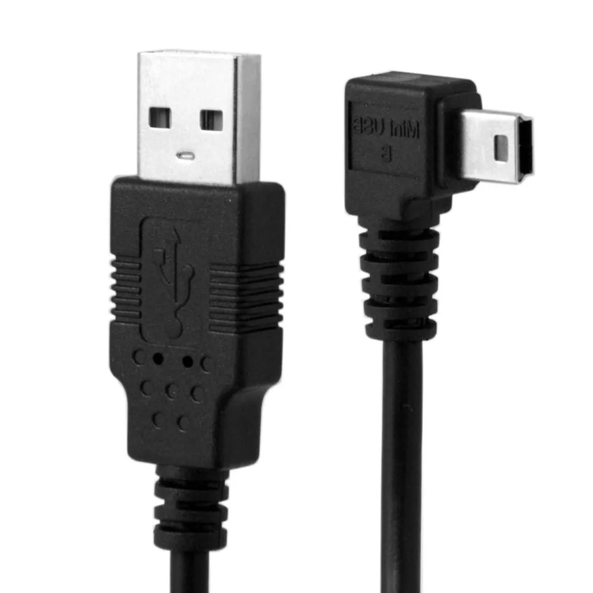 LORDWORLD LORDWORLD Mini USB 2.0 Male to Mini USB 5 Pin Male 90 Degree Right Angled Cable 3.0M — product photo