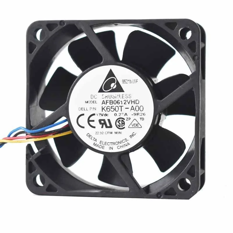 SXDOOL SXDOOL AFB0612VHD 6020 60mm 12V 0.27A 4-pin case fan — product photo