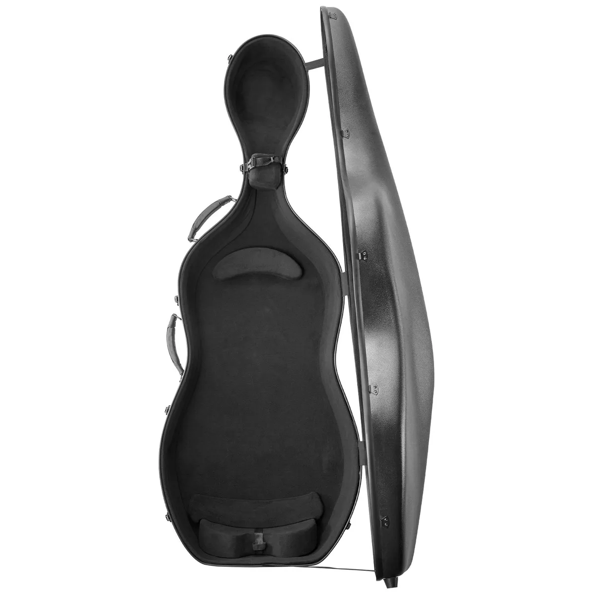 VEVOR VEVOR 4/4 Full-Size Cello Case Composite Carbon Fiber Black — product photo