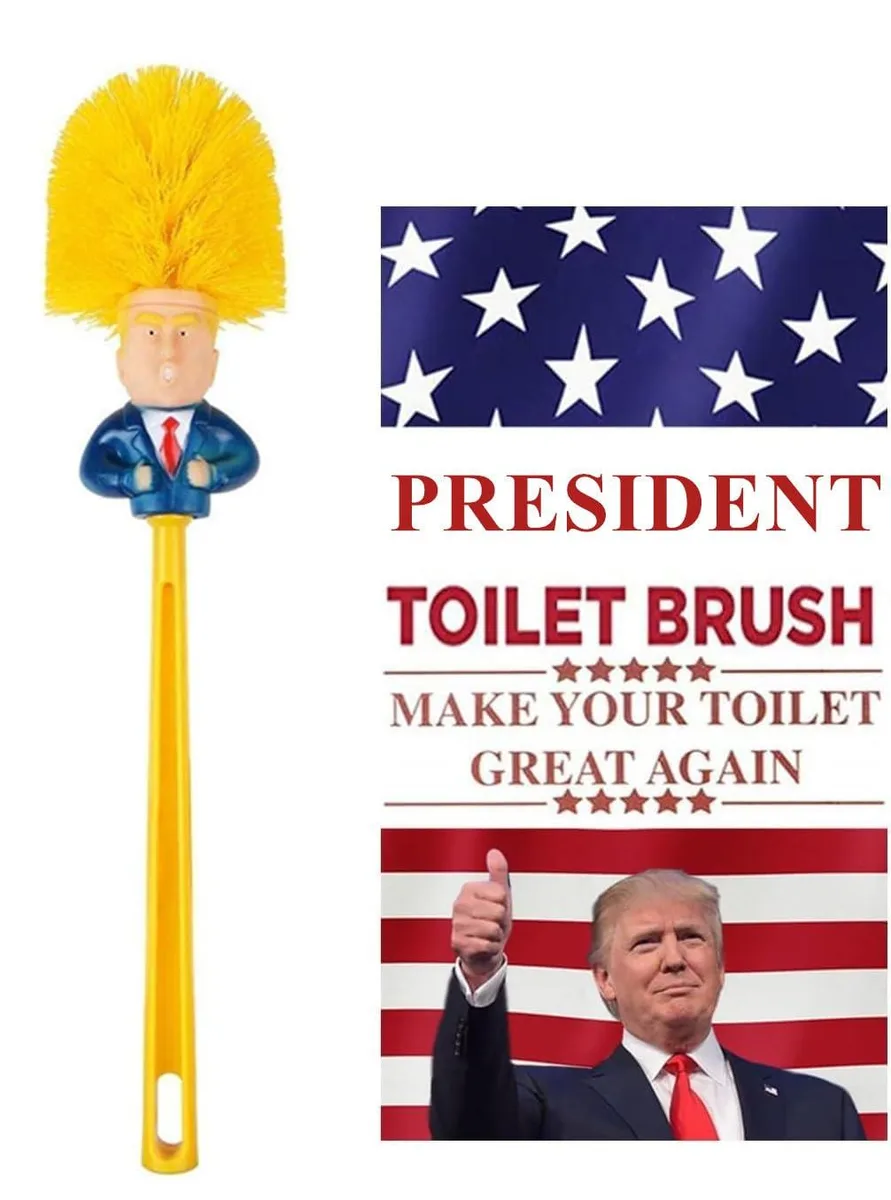  Novelty Toilet Brush Yellow Hair Gag Gift — product photo