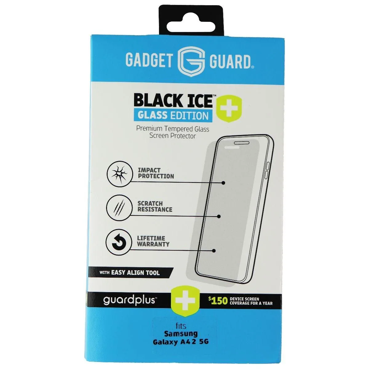Invisible Gadget Guard Invisible Gadget Guard Black Ice+ Glass Screen Protector Samsung Galaxy A42 5G — product photo